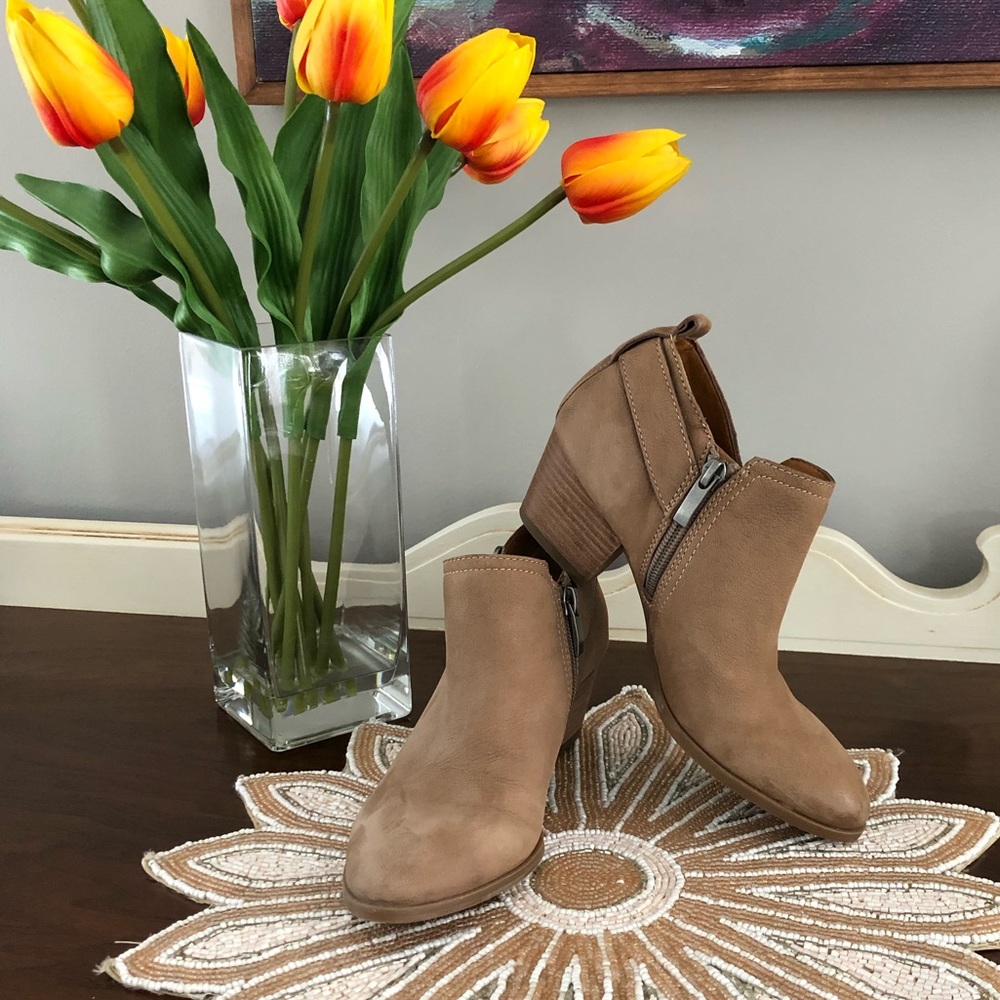 Cute leather booties